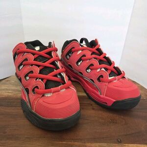 RARE Osiris D3 2001 Skateboard Shoes Men’s 7.5 (SEE DESC) Red Black Camo EUC